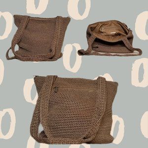 The Sak Tan Woven Signature Handbag